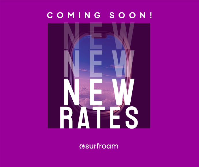 Tolle Neuigkeiten: Verbesserungen bei den Surfroam-Tarifen in Kürze verfügbar!